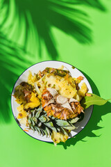 Kitchen leftovers for recycling and composting, garbage sorting, zero waste