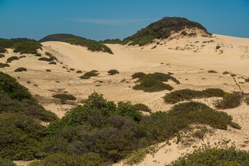 Cumbuco dunes in Caucaia, near Fortaleza, Ceara, Brazil on October 29, 2017.