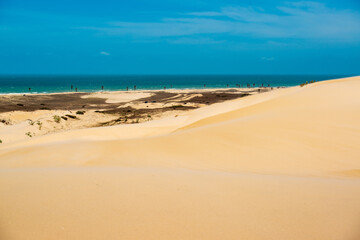 Cumbuco dunes in Caucaia, near Fortaleza, Ceara, Brazil on October 29, 2017.