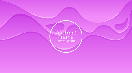 vector illustration of an abstract background with purple papercut design