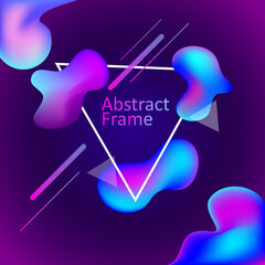 vector illustration abstract frame with place your text for background design