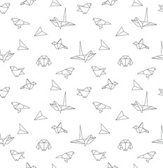 Animal set, geometric origami linear collection