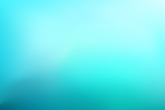Abstract teal gradient background with place for text. Blurred turquoise water backdrop. Vector illustration for your graphic design, banner, summer or aqua poster, website