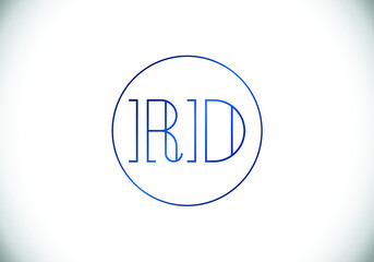 Initial Monogram Letter R D Logo Design Vector Template. R D monogram Logo.