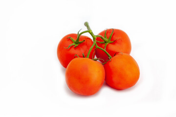 tomatoes on a white background