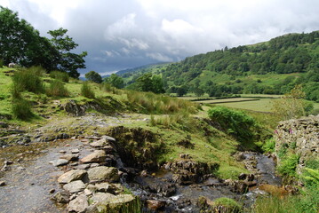 Fototapeta na wymiar Hill Walking, Lake District, Cumbria, England