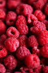 Delicious fragrant homemade raspberry, environmentally friendly, free of nitrates and carcinogens. Close up, macro