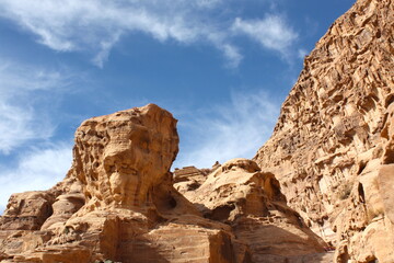 Ancient city of Petra in Jordan. 