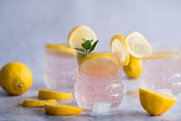 Pink lemonade, lemonade with taste of a rose.