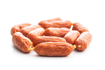 Mini salami sausages.