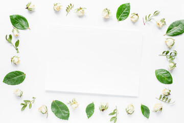 calligraphy floral pattern top view wish list