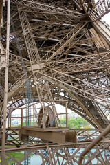 The design and construction of the Eiffel Tower from the inside