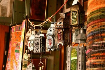 Metal lights souvenirs in DOHA