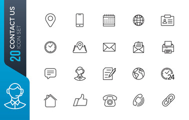 contact us icon set
