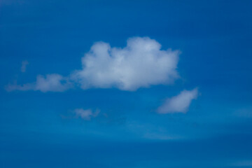 Fototapeta na wymiar White clouds in blue sky background.