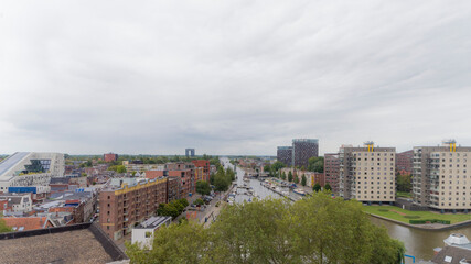 Naklejka premium View over the Oosterhaven in Groningen