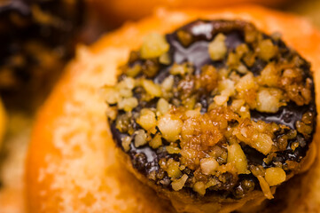 Wedding candy sweetie with nuts.