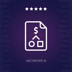 strategy vector icon modern illustration