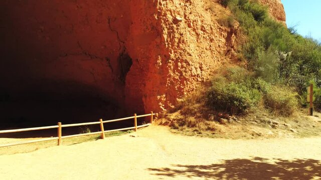 Las Medulas. Roman gold mine in Leon,Spain  Aerial Drone Footage. UNESCO World  Heritage Site