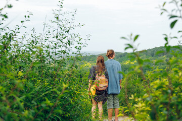 young couple hipster style boyfriend and girlfriend together in park outdoor nature scenery environment
