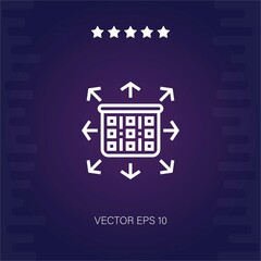 planning vector icon modern illustration