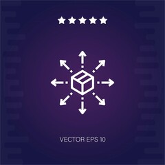 box vector icon modern illustration