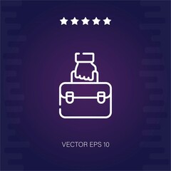 briefcase vector icon modern illustration