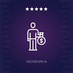 customer vector icon modern illustration