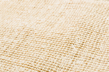 texture of rustic coarse canvas fabric, close-up, background