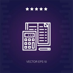 accounting vector icon modern illustration