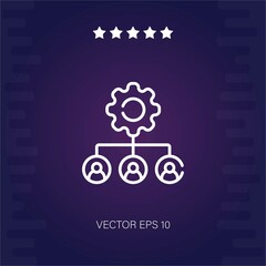 management vector icon modern illustration