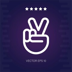 victory vector icon modern illustration