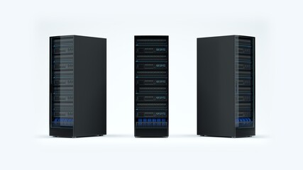 Data center from different perspectives.