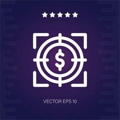 target vector icon modern illustration