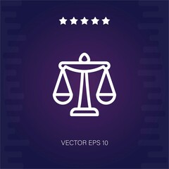 balance vector icon modern illustration
