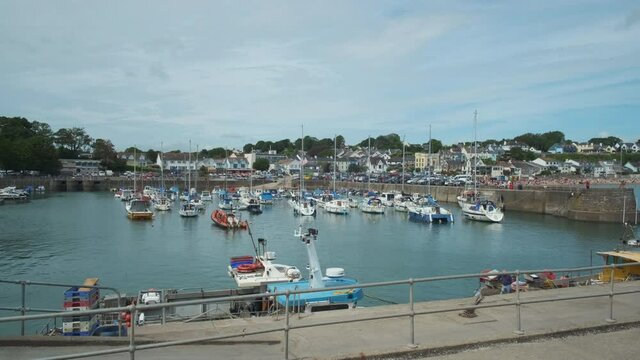 The harbour Saundersfoot Pembrokeshire Wales 