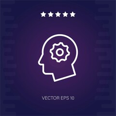 thinking vector icon modern illustration