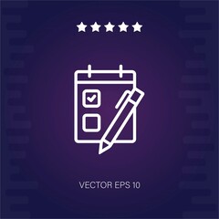 calendar vector icon modern illustration