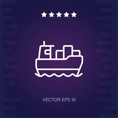 ship vector icon modern illustration