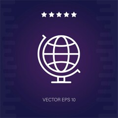 earth globe vector icon modern illustration