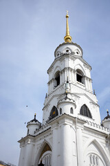 Architecture of Vladimir city, Russia. Assumption church, Famous landmark.	
