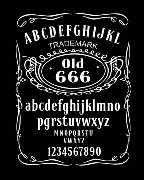 Vintage Whiskey label