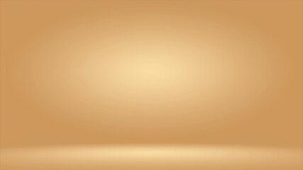 Abstract light brown gradient background empty space studio room for display product ad website