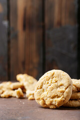 Homemade white chocolate chunk cookies