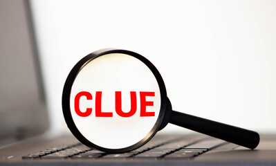 Concept search loupe magnifier clue button