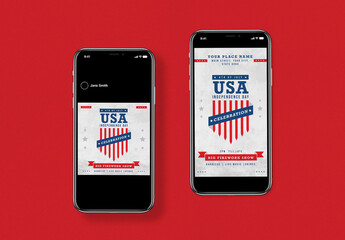 4th of July Independence Day Social Media Layout