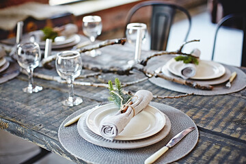 wedding table setting
