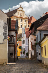 Chesky Krumlof village road & neighborhood 