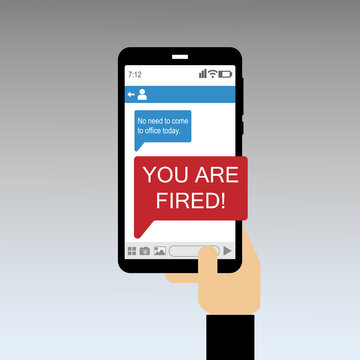 You are fired message vector