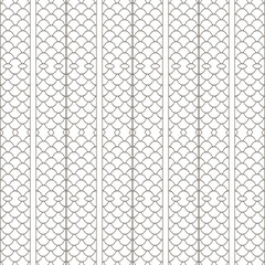 Lace seamless pattern. Ornamental grid vector background. Repeat net backdrop. Lacy elegance black and white gauze ornaments. Intricate ornate netting design. For cards, wallpapers, prints, fabric